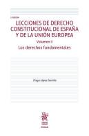 Lecciones Derecho Constitucional España Y Union Europea Vol