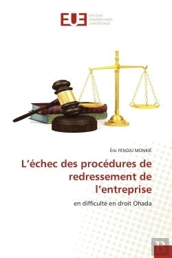 Bertrand.pt - L'Echec Des Procedures De Redressement De L'Entreprise - En Difficulte En Droit Ohada