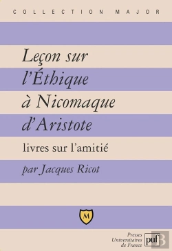 Bertrand.pt - Leçon Sur L'Ethique À Nicomaque D'Aristote ; Livre Sur L'Amitié