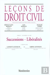 Lecons De Droit Civil T.4 Successions Liberalites