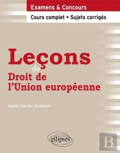 Leçons De Droit De L'Union Européenne