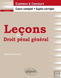 Bertrand.pt - Lecons De Droit Penal General Cours Complet & Sujets Corriges 2eme Edition