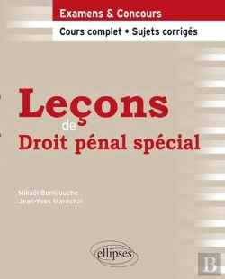 Bertrand.pt - Leçons De Droit Pénal Spécial ; Cours Complet, Sujets Corrigés