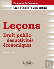 Leçons De Droit Public Des Activités Économiques ; Cours Complet & Sujets Corrigés