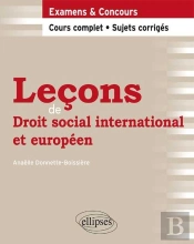 Leçons De Droit Social International Et Européeen