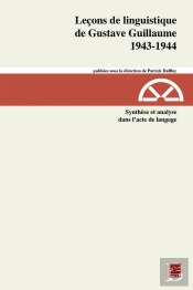 Leçons De Linguistique De Gustave Guillaume Tome 29 ; 1943-1944