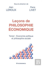 Lecons De Philosophie Economique T.1