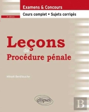 Lecons De Procedure Penale 2eme Edition