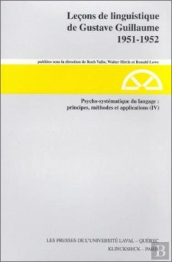 Bertrand.pt - Leçons Des Années 1951-1952, Série A : Psycho-Systématique Du Langage : Principes, Méthodes Et Applications Iv