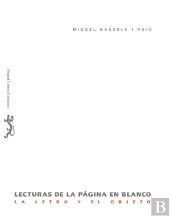 Bertrand.pt - Lecturas De La Página En Blanco