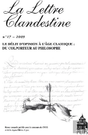 Ledélit D'Opinion À L'Âge Classique : Du Colporteur Au Philosophe