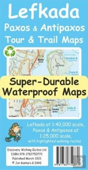Lefkada, Paxos And Antipaxos Tour And Trail Maps