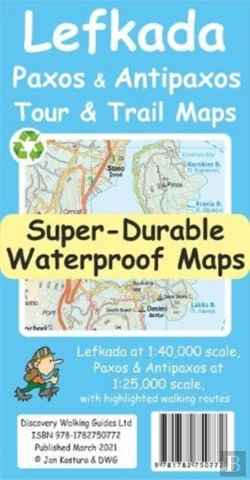 Bertrand.pt - Lefkada, Paxos And Antipaxos Tour And Trail Maps