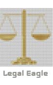 Legal  Eagle  Lego Style Creative Blank Journal