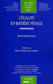 L'Égalité En Matière Pénale