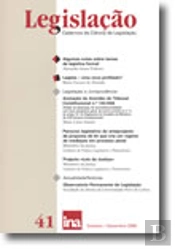 Legislação (Cadernos de Ciência de Legislação) N.º 41