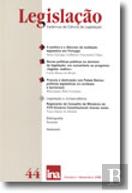 Legislação (Cadernos de Ciência de Legislação) N.º 44
