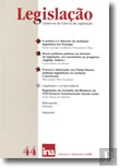 Legislação (Cadernos de Ciência de Legislação) N.º 44