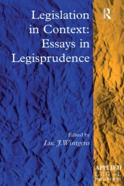 Bertrand.pt - Legislation In Context: Essays In Legisprudence