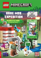 Legoâ®  Minecraftâ„¢: Rare Mob Expedition Â€“ Search & Find Sticker Activity Book (With Alex Minifigure, Endermite, Pickaxe And Map)