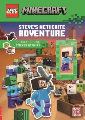 Legoâ® Minecraftâ„¢: Steveâ€™S Netherite Adventure Search & Find Sticker Activity (With Steve Minifigure And Sword)