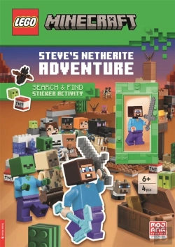 Bertrand.pt - Legoâ® Minecraftâ„¢: Steveâ€™S Netherite Adventure Search & Find Sticker Activity (With Steve Minifigure And Sword)