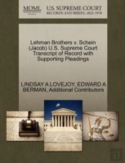 Bertrand.pt - Lehman Brothers V. Schein (Jacob) U.S. Supreme Court Transcript Of Record With Supporting Pleadings