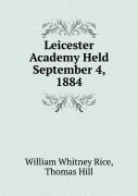 Leicester Academy Held September 4, 1884
