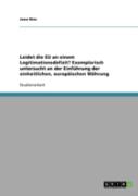 Leidet Die Eu An Einem Legitimationsdefizit? Exemplarisch Untersucht An Der Einfuhrung Der Einheitlichen, Europaischen Wahrung