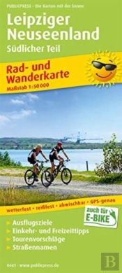 Leipziger Neuseenland - Southern Part, Cycling And Hiking Map 1:50,000