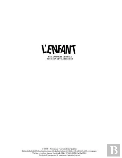 Bertrand.pt - L'Enfant ; Une Approche Globale Pour Son Développement
