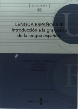 Bertrand.pt - Lengua Española Iii. Introducción A La Gramática De La Lengua Española