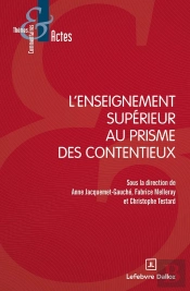L'Enseignement Supérieur Au Prisme Des Contentieux