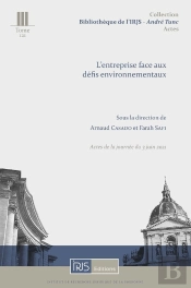L'Entreprise Face Aux Défis Environnementaux : Actes De La Journée Du 3 Juin 2021
