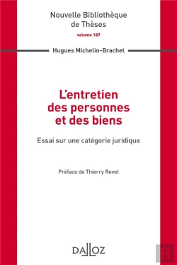 Bertrand.pt - L'Entretien Des Personnes Et Des Biens ; Essai Sur Une Catégorie Juridique
