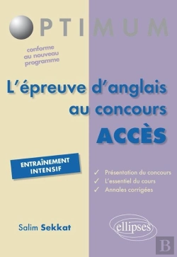 Bertrand.pt - L'Épreuve D'Anglais Au Concours Acces