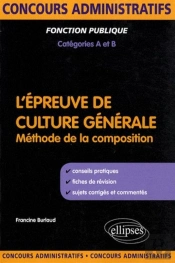 L'Épreuve De Culture Générale Aux Concours De Catégories A Et B