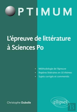 Bertrand.pt - L'Épreuve De Littérature À Sciences Po