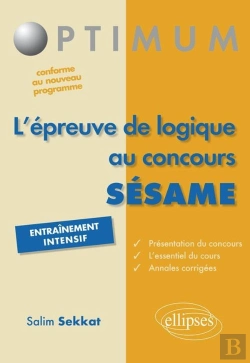 Bertrand.pt - L'Épreuve De Logique Au Concours Sesame