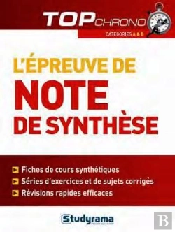 Bertrand.pt - L'Epreuve De Note De Synthese