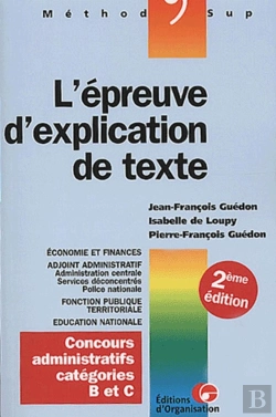 Bertrand.pt - L'Épreuve D'Explication De Texte : Collection Méthod'Sup