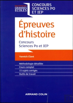 Bertrand.pt - L'Epreuve D'Histoire -  Concours Commun Iep Et Sciences Po Paris