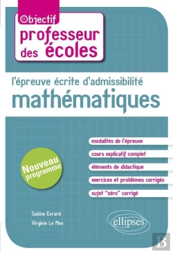 Bertrand.pt - L'Épreuve Écrite D'Admissibilité -  Mathématiques. Crpe Nouveau Programme