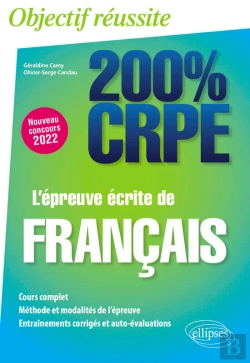 Bertrand.pt - L'Épreuve Écrite De Français - Crpe Nouveau Concours 2022