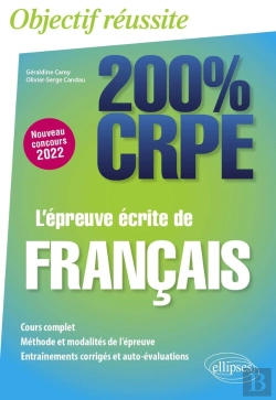Bertrand.pt - L'Épreuve Écrite De Français : Nouveau Concours 2022