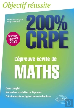 Bertrand.pt - L'Épreuve Écrite De Maths : Nouveau Concours 2022