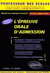 L'Épreuve Orale D'Admission Au Concours De Professeur Des Écoles