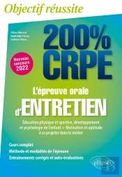 L'Épreuve Orale D'Entretien : Éducation Physique Et Sportive, Développement Et Psychologie De L'Enfant