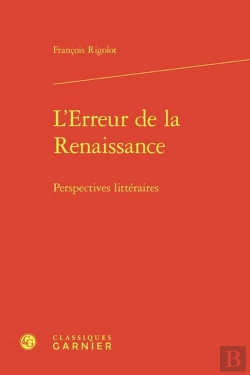Bertrand.pt - L'Erreur De La Renaissance : Perspectives Littéraires