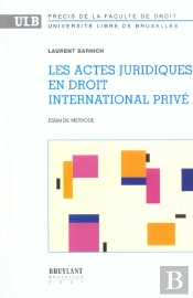 Les Actes Juridiques En Droit International Prive
